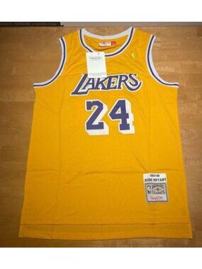NBA Los Angeles Lakers Kobe Bryant #24 2007-08 Jersey Large Mitchell & Ness NWT